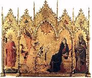 Simone Martini The Annunciation with St. Margaret and St. Asano, oil on canvas